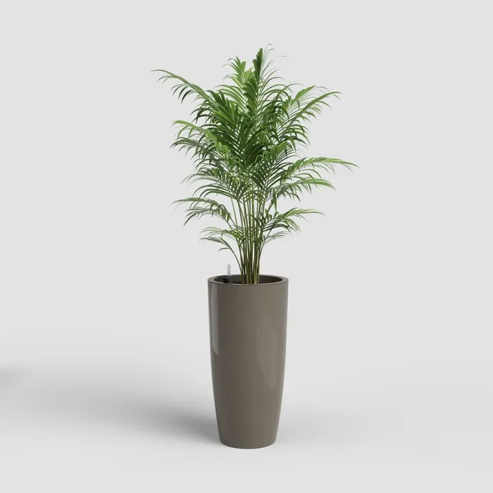 Artevasi Santorini SWS 65 BR - Pot de fleurs Taupe Ø33 x H65 cm 43 L - Plastique Intérieur/Extérieur