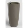 Artevasi Santorini SWS 65 BR - Pot de fleurs Taupe Ø33 x H65 cm 43 L - Plastique Intérieur/Extérieur