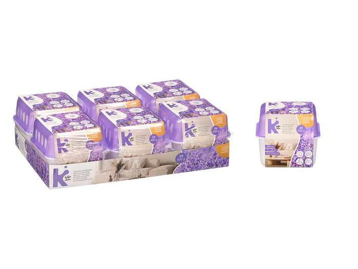 ARTE REGAL Absorbeur d'humidité Lavande 800ml 2x400g