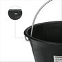 WOLFPACK LINEA PROFESIONAL Seau de chantier en plastique 10 litres noir