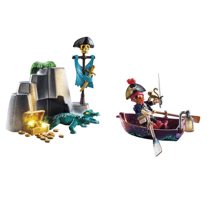 PLAYMOBIL Escondite del Tesoro Pirata 70860