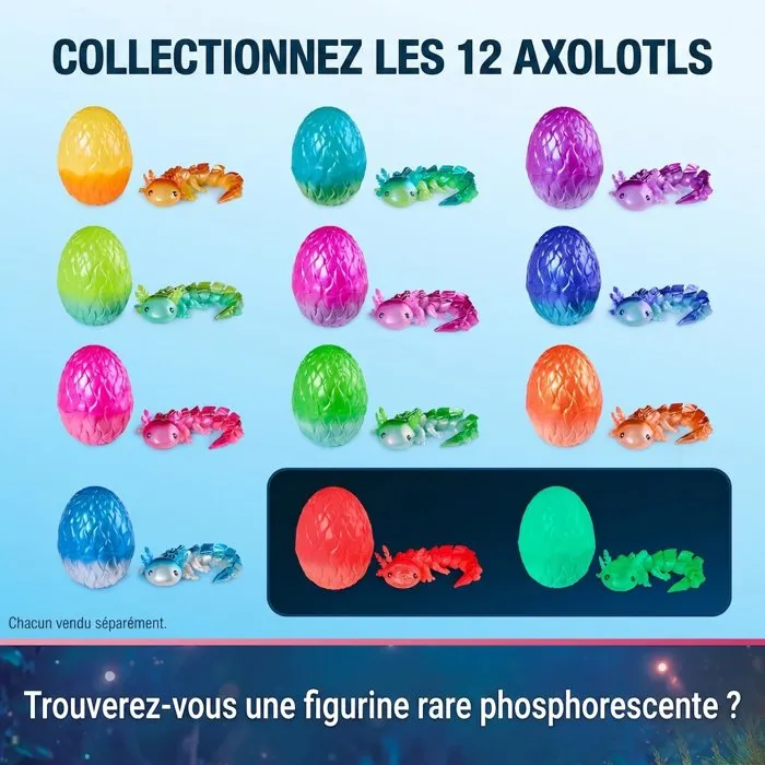 Spin Master Crystalynx Dragons - Axolotl Hypnotisant à Collectionner
