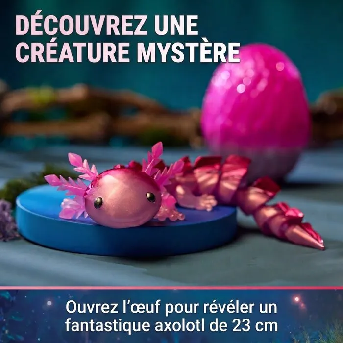 Spin Master Crystalynx Dragons - Axolotl Hypnotisant à Collectionner