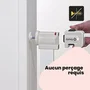 Safety 1st Barrière de sécurité enfant Easy Close Extra Tall en métal blanc - Réglable 73-80 cm - Système de fermeture sécurisé SecurTech