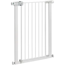 Safety 1st Barrière de sécurité enfant Easy Close Extra Tall en métal blanc - Réglable 73-80 cm - Système de fermeture sécurisé SecurTech