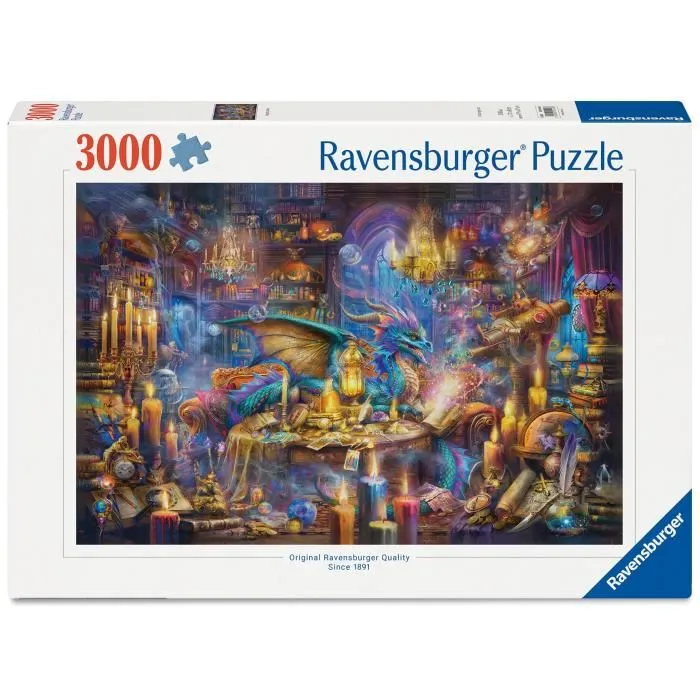 Ravensburger - Puzzle 3000 pièces - La Bibliothèque des Savoirs Enchantés - Pour adultes et passionnés Ravensburger - Puzzle 3000 pièces - La Bibliothèque des Savoirs Enchantés - Pour adultes et passionnés
