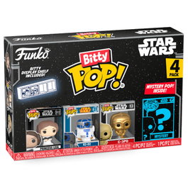 FUNKO Blister 4 figurines Bitty POP Star Wars Leia