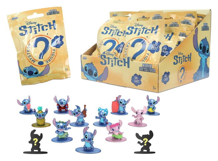 Jada Toys Lilo & Stitch Blind Box présentoir figurines mini Nanofigs Stitch (24) Jada Toys Lilo & Stitch Blind Box présentoir figurines mini Nanofigs Stitch (24)