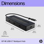 HP Concentrateur USB-C Portable avec Support Vidéo 4K - Hub USB-C Polyvalent