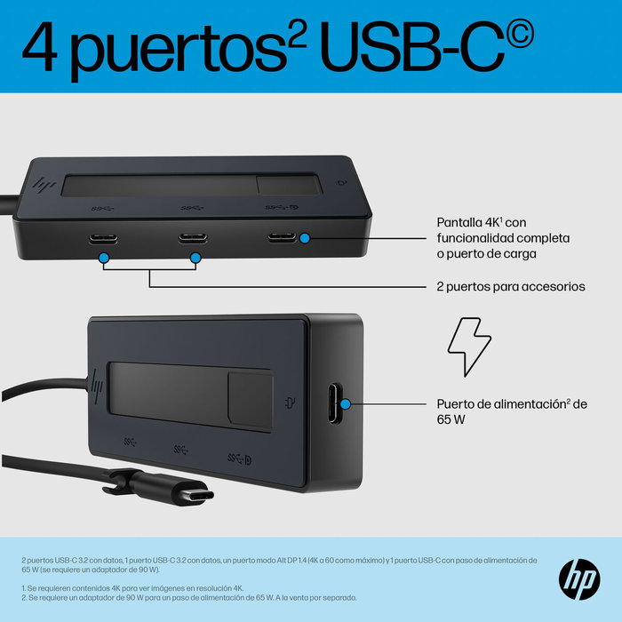 Hub USB HP 6G843AA Noir 50 W Hub USB HP 6G843AA Noir 50 W