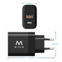 Ewent EW1327 - Chargeur rapide USB-C USB-A GaN 45W pour smartphone, tablette et PC portable