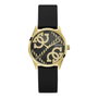 Guess GW0755L3 avec boîtier doré et bracelet noir