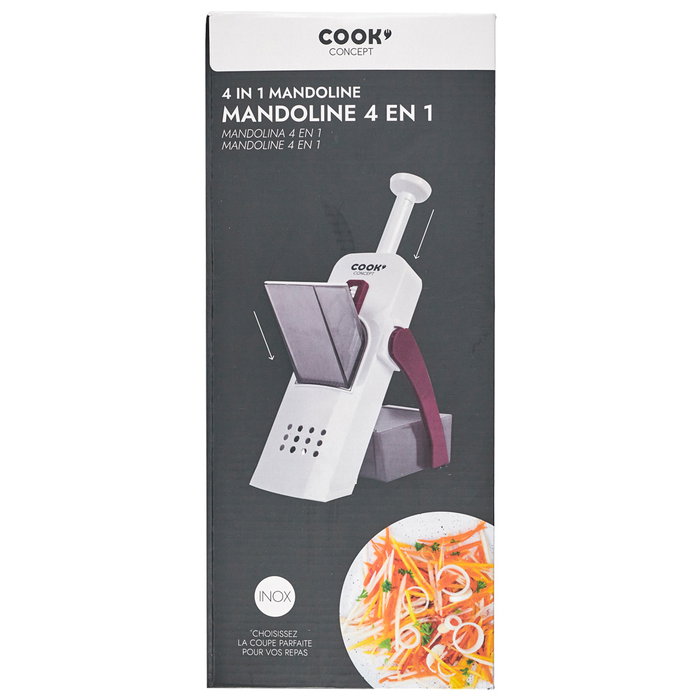 Cook Concept Mandoline MANDOLINA4 EN 1 en ABS et plastique PP