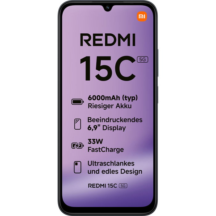 Smartphone Xiaomi Redmi 15C 6,9" 4 GB RAM 128 GB Noir