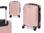 Arte Regal Valise Cabine Rose ABS avec Motif Écailles 38x57x23 cm
