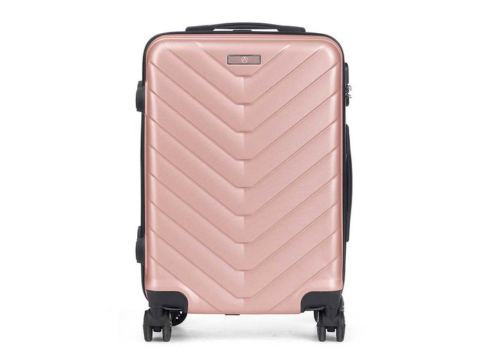Arte Regal Valise Cabine Rose ABS avec Motif Écailles 38x57x23 cm