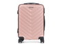 Arte Regal Valise Cabine Rose ABS avec Motif Écailles 38x57x23 cm