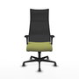 Piqueras y Crespo Chaise de Bureau Albacete XL Vert Olive et Noir