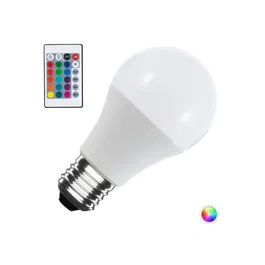 Bombilla LED E27 10W 4200K RGB + W avec télécommande