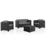 Meubles de jardin SP Berner Diva Tropea Anthracite Gris foncé (4 Pièces)