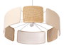 GIFTDECOR LAMPARA CIRCULAR MIXTA Blanco + Marron