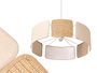 GIFTDECOR LAMPARA CIRCULAR MIXTA Blanco + Marron