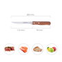 ORYX Couteau Montana Multiusos Lame Dentelée 11 cm Manche Bois (Lot de 3 pièces)</div>