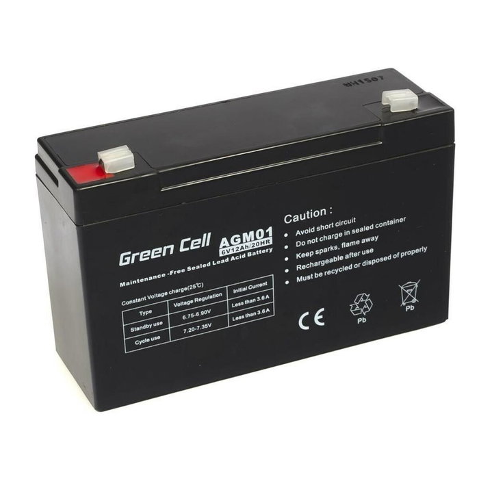 Batterie pour Système d'Alimentation Sans Interruption Green Cell AGM01 12 Ah Batterie pour Système d'Alimentation Sans Interruption Green Cell AGM01 12 Ah