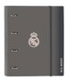 Safta Carp 4 ani 35mm - Porte-clés avec porte-clés de rechange Real Madrid 3e équipement 24/25 - 27 x 32 x 3,5 cm - À partir de 3 ans