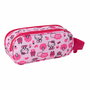 Trousse Fourre-Tout Double Hello Kitty Rose 21 x 8 x 6 cm