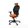 Piqueras y Crespo Chaise de Bureau avec Appui-tête Jorquera 2D036G2 Orange