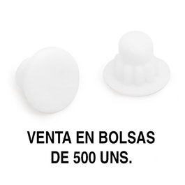 Herrajes Alk Tapa Mina Ag.5Mm Blanc - Lot de 500 unités