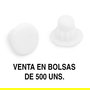 Herrajes Alk Tapa Mina Ag.5Mm Blanc - Lot de 500 unités