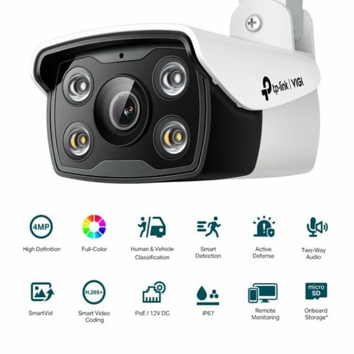 TP-Link VIGI C340 Caméra de surveillance réseau dôme 4mm TP-Link VIGI C340 Caméra de surveillance réseau dôme 4mm