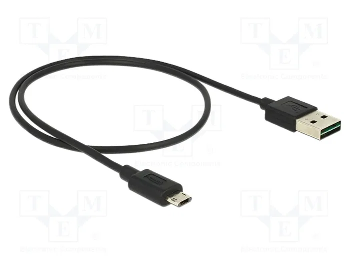 DELOCK Câble USB 2.0 noir 0,5m DELOCK Câble USB 2.0 noir 0,5m
