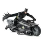 Batman Pack Batcycle RC avec Télécommande 2.4Ghz et Figurine de Batman 30cm - Jouet de Course pour Enfants Dès 4 Ans