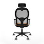 Piqueras y Crespo Chaise de Bureau 1D036G2 Orange