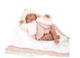 Muñecas Arias Muñeca Elegance Andie Rosa 40 cm avec Manta et Poids, Poupée pour Enfant à Partir de 36 Mois