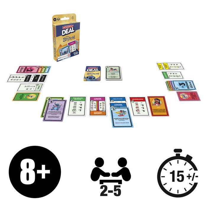 Hasbro Monopoly Deal Disney Stitch Edition
