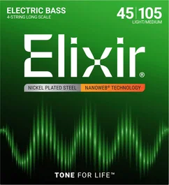 ELIXIR Jeu de cordes Nanoweb M 45-105 pour basse électrique