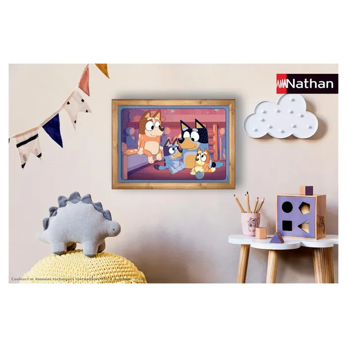 Nathan Jeux Puzzle Bluey 30 pièces - L'heure de dormir Nathan Jeux Puzzle Bluey 30 pièces - L'heure de dormir