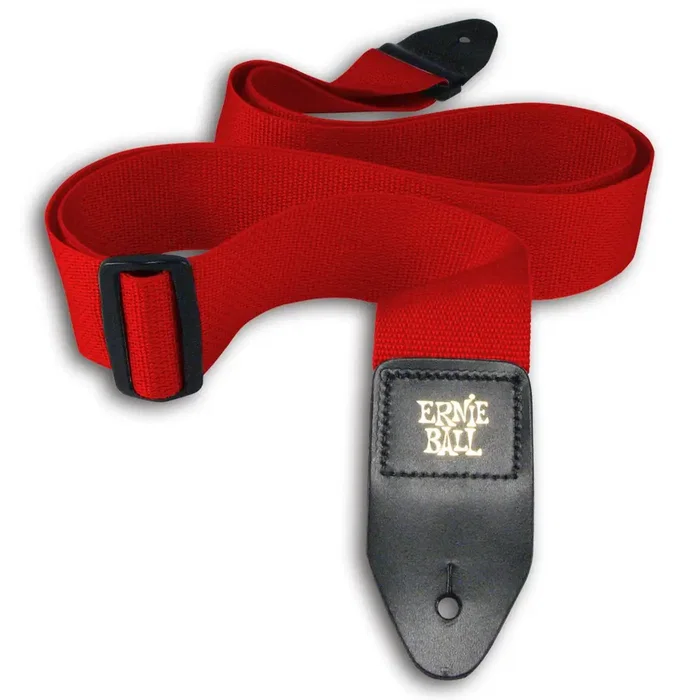 ERNIEBALL Sangle pour Guitare et Basse en Polypropylène - Rouge ERNIEBALL Sangle pour Guitare et Basse en Polypropylène - Rouge