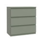 Commode EDMORE 3 Tiroirs - Vert sauge