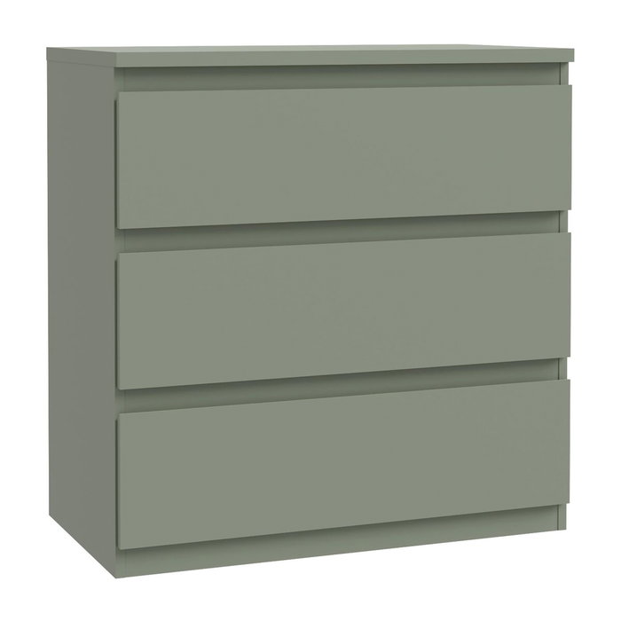 Commode EDMORE 3 Tiroirs - Vert sauge