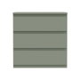 Commode EDMORE 3 Tiroirs - Vert sauge