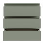 Commode EDMORE 3 Tiroirs - Vert sauge
