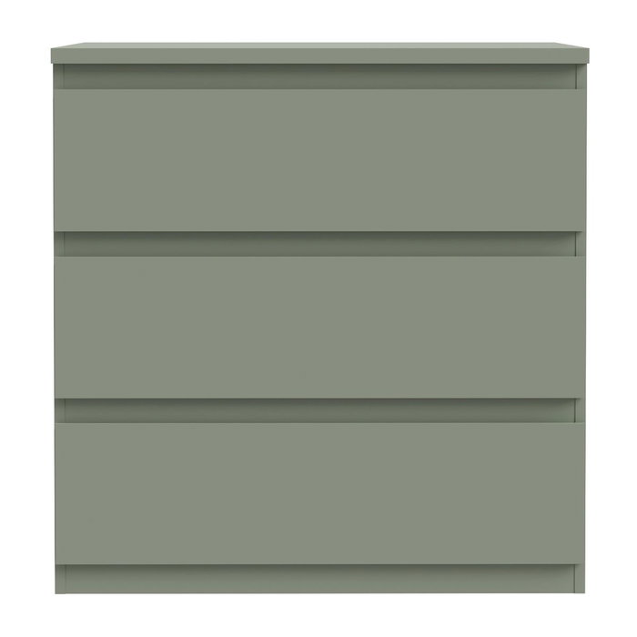 Commode EDMORE 3 Tiroirs - Vert sauge