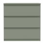 Commode EDMORE 3 Tiroirs - Vert sauge
