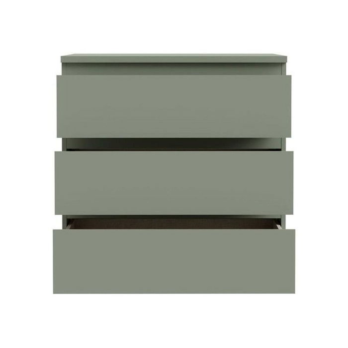 Commode EDMORE 3 Tiroirs - Vert sauge