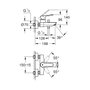 GROHE Mitigeur Bain/Douche Start Chromé avec Inverseur Automatique